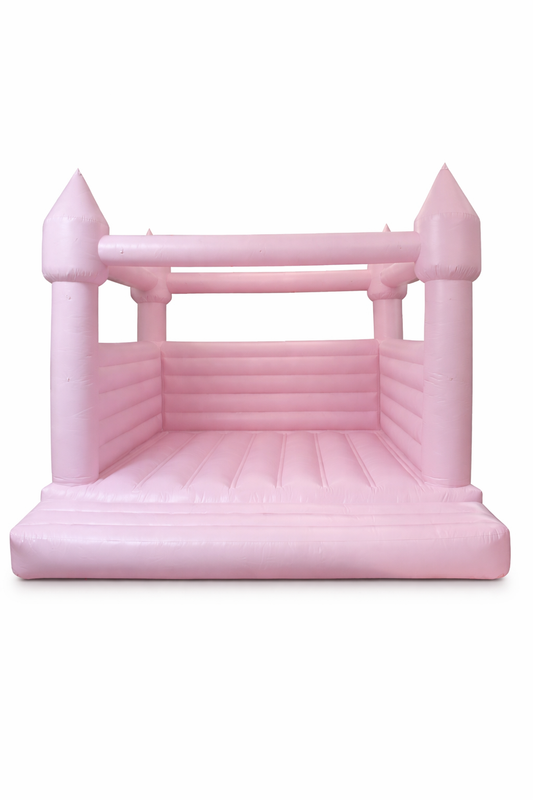 Large Inflatable Castle pastel pink