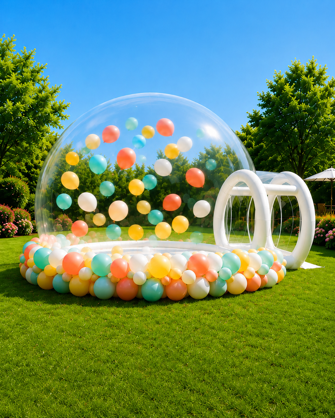Bubble House with base garland